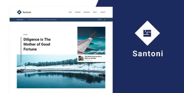 Santoni โ Blog & Magazine Elementor Template Kit